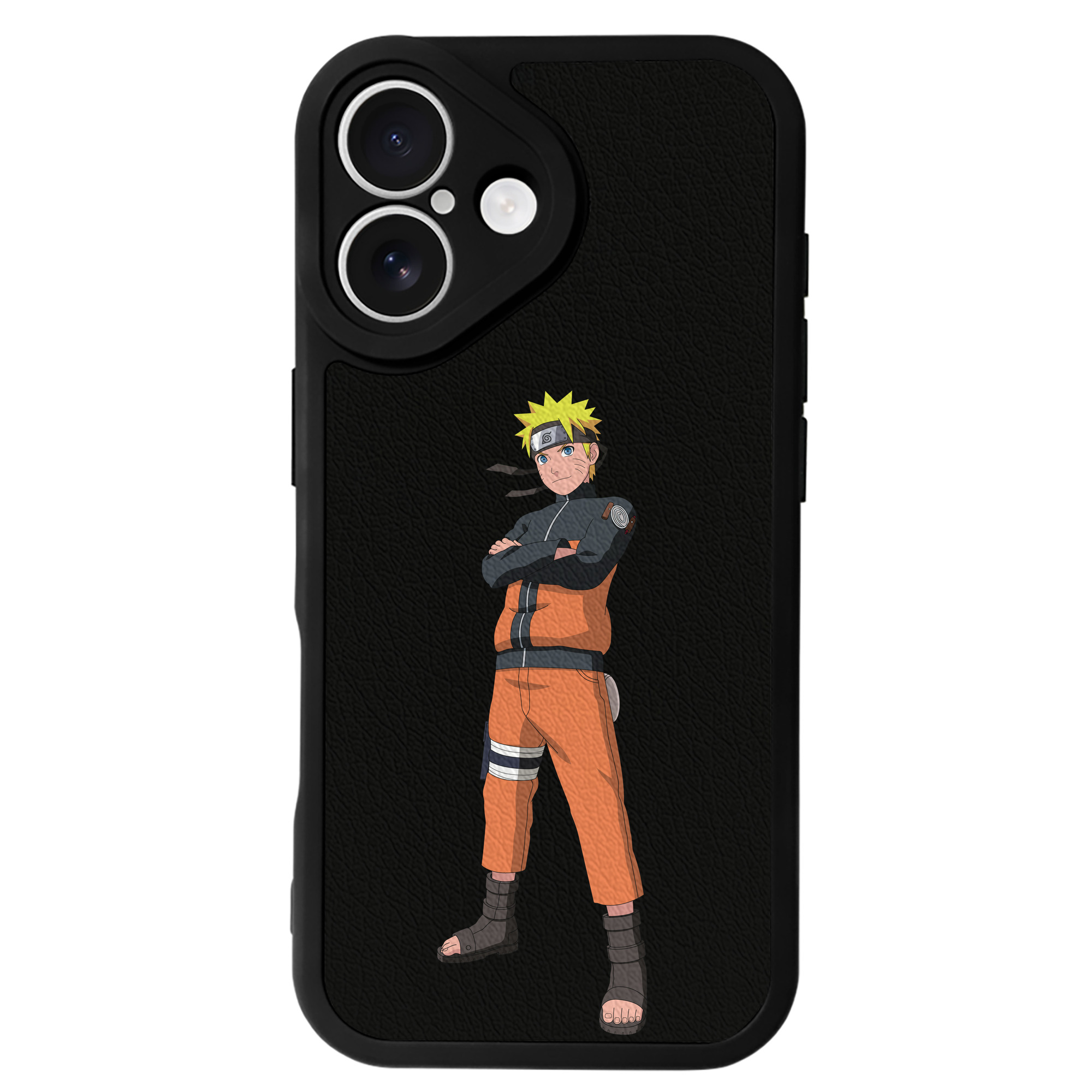 （画像用） NARUTO -ナルト- うずまき ナルト Uzumaki Naruto 【iPhone 16シリーズ対応】シリコンスマホケース（レザー調） 材質：シリコン